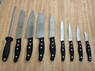 ZWILLING Twin Signature Knife Set (8 knives + honing steel), View more