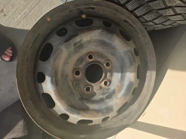 3 Black Steel Rims 5x114.3 (Mazda, Honda, etc) in Tires & Rims in Ottawa - Image 2