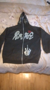 Y2k emo hoodie with design
