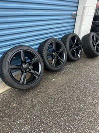 Chevrolet Camero Alloy 20” 5x120 staggered wheels w winter tires