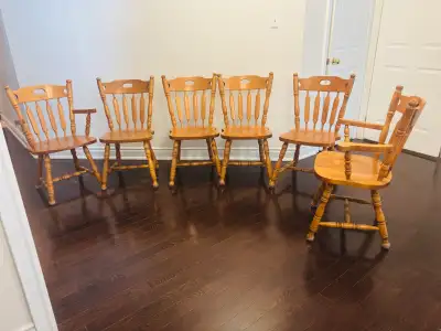 Dining Room Table and Six Chairs Set, View more