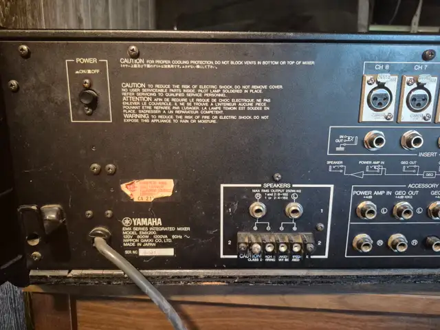 Vintage Yamaha powered console in Pro Audio & Recording Equipment in Sudbury - Image 4
