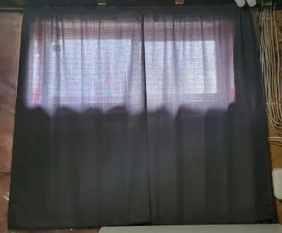 Sheer Grey Curtains (~40" x 64"), View more