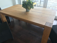 Crate & Barrel Wooden Dinner Table