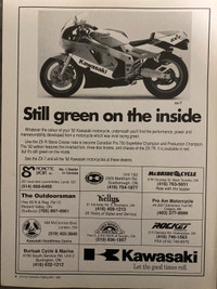 1992 Kawasaki ZX-7 Original Ad