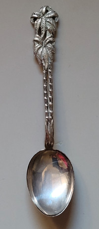 Vintage Rare Sterling Silver Spoon with Palm Trees Handle 3 3/4"