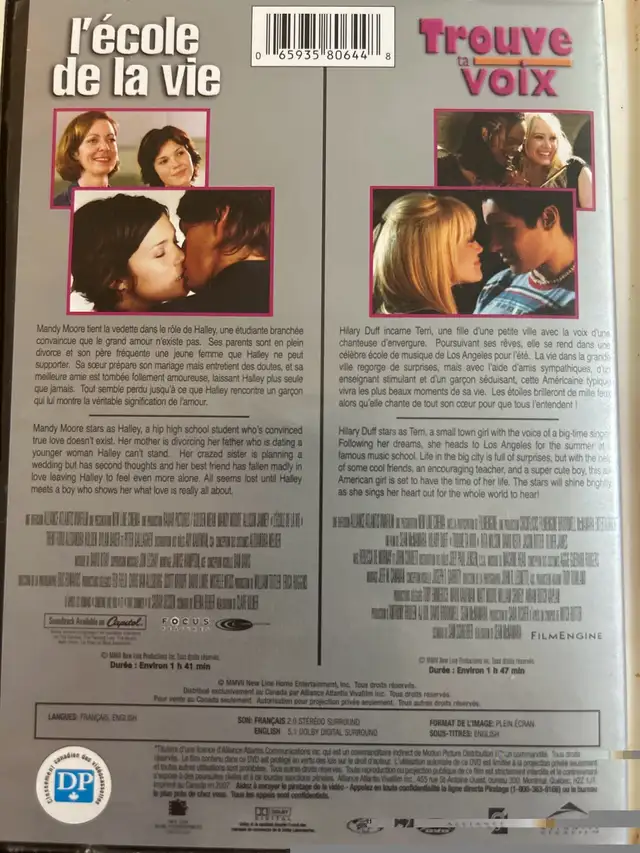 programme double film DVD bilingue à vendre 5$
 in CDs, DVDs & Blu-ray in Lévis - Image 3