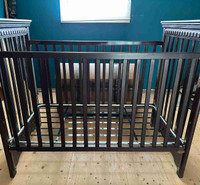 Mahogany crib and hutch/change table. Gently used. 