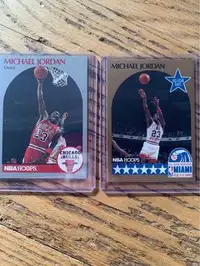 2 authentic Michael Jordan cards