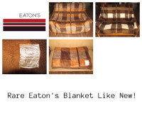 *EATON'S* Blanket Like New Reversible View All Photos *Giftable*