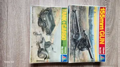 Nib model kits. 40 each or best offer I have two of the tank and cargo. .