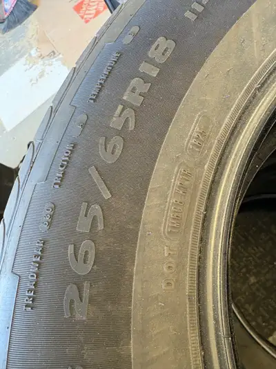 tires came on a new Tacoma, used for about 2 to 3 months last fall