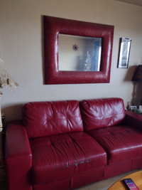 Couch and matching mirror