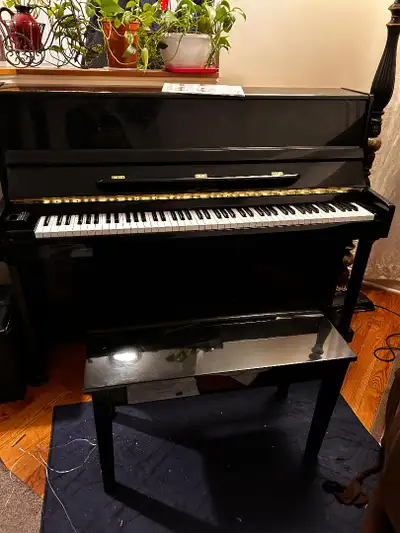 George Steck upright piano, View more