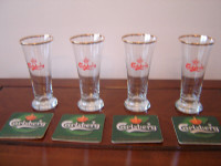 Vintage Carlsberg Pilsner glasses