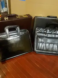 ATTACHE AND CARRYING CASES . HEYS.JOURDAN.CS LEATHER.  EXC. COND