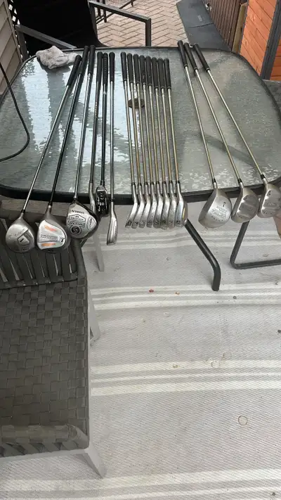 full set of golf clubs with bag , View more