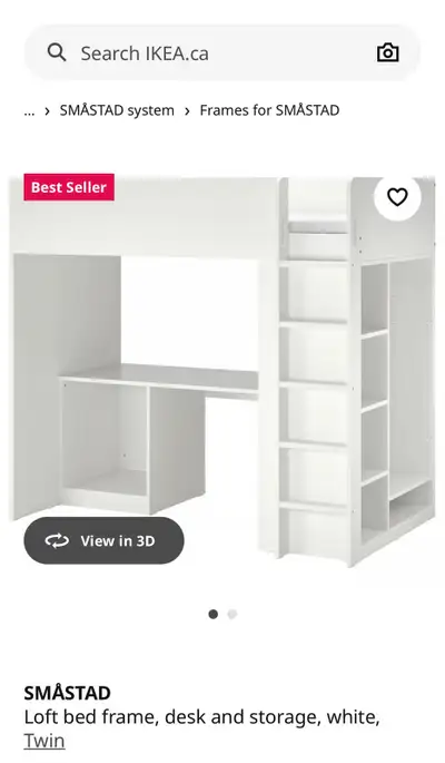 IKEA Småstad loft bunk bed, View more