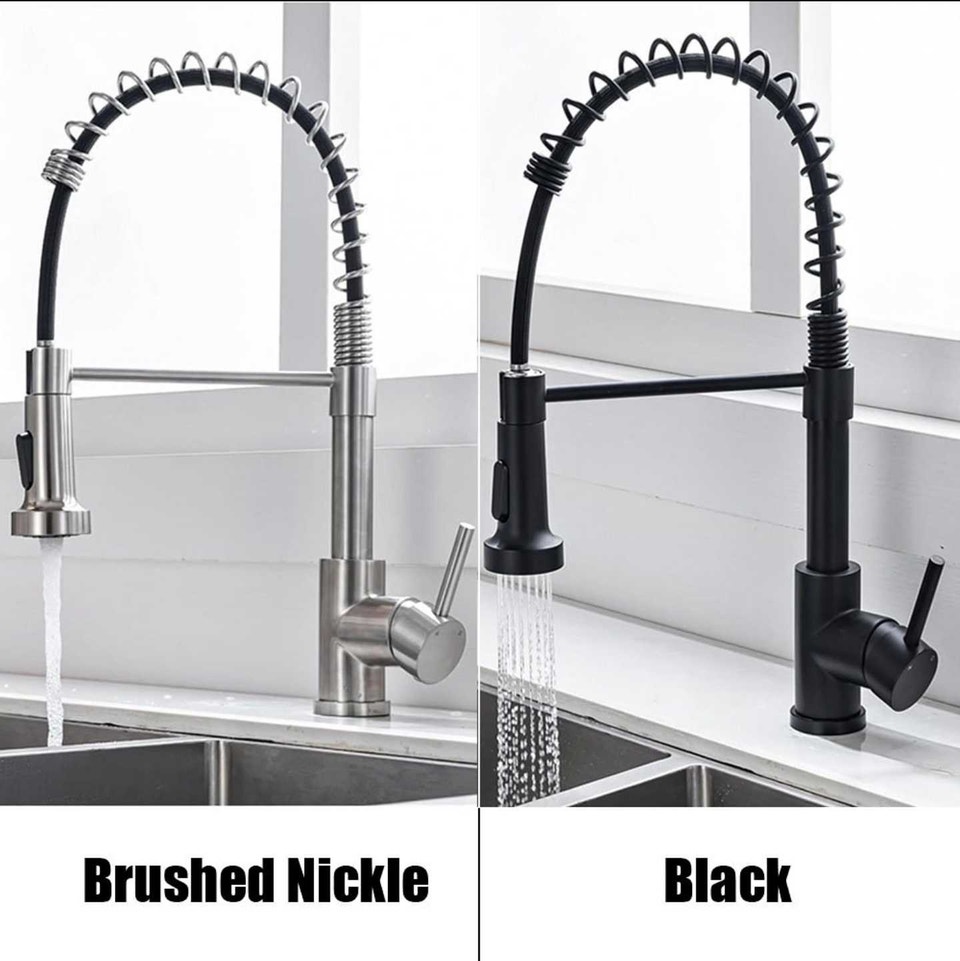 Kitchen Faucet with Pull Down Sprayer, Spring Kitchen Sink Tap ...