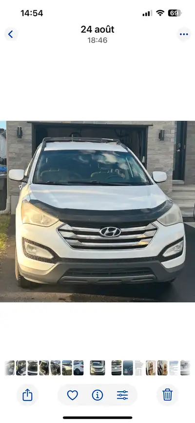 Hyundai Santa fe sport 2013, moteur remplacé. * Véhicule toujours bien entretenu. * Moteur changé à...