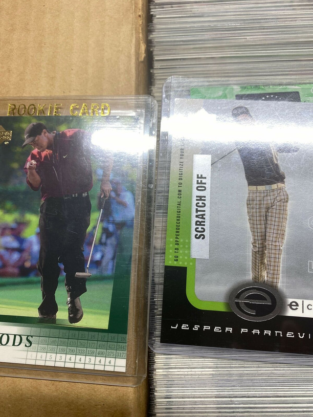 2000/01 UPPER DECK GOLF COMPLETE* 1-200  TIGER WOODS ROOKIE CARD in Arts & Collectibles in Barrie