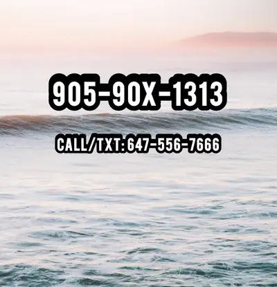 Vanity 1313 Phone Number 905-90X-1313 Vip Phone Numbers, View more