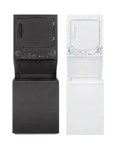 WASHER DRYER STAKED-GE-27" top load-warranty-$1099.no tax, View more