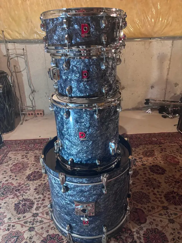 A Vintage Professional Premier Drums Set in Drums & Percussion in Oshawa / Durham Region - Image 2