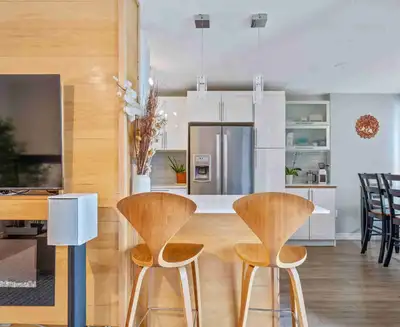 Enhance your kitchen or bar area with these stylish wooden bar stools! This listing is for a set of...