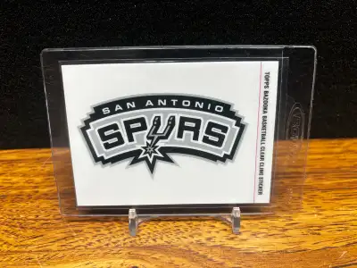 Spurs 2005 Topps NBA Clear Cling Sticker, View more