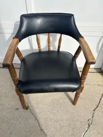 Leather office chair desk or lounge chair , View more