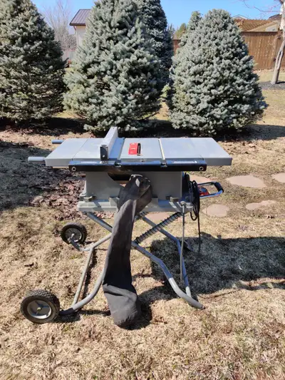Mastercraft Maximum Table Saw with fold & roll stand, View more