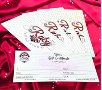 Ruby Tattoo Studio Gift Card $660 Value