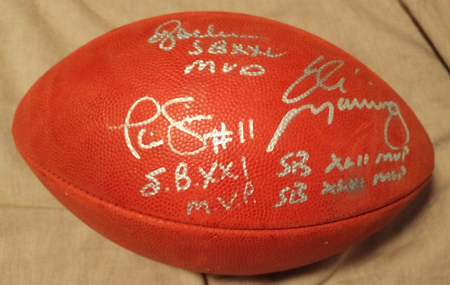 Memorabilia NFL Authentic Football Signed & Inscribed with COA in Arts & Collectibles in City of Toronto