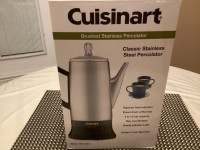 NEW CUISINART Classic Cordless Percolator - Stainless Steel