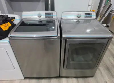 Samsung 27" Grey ToploadWashing Machine & Electric Dryer, View more