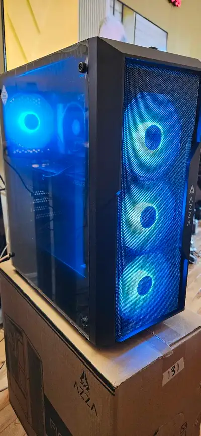 Non négociable cpu ryzen 5 5500 mobo ASRock B550M pro ram 32 g ddr4 vga asus rtx 5060 ti 8gb ssd 1tb...