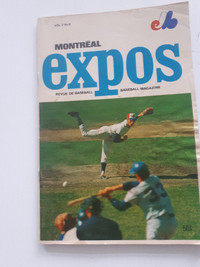 Montreal EXPOS 1970 Revue de Baseball