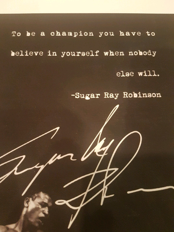 SUGAR RAY ROBINSON 11X14 INCH MOTIVATIONAL BOXING POSTER  in Arts & Collectibles in Mississauga / Peel Region - Image 3