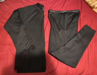 MENS HANES THERMAL SHIRT & PANT MEDIUM, View more