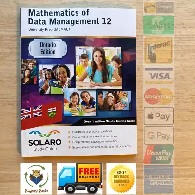 *$20 NEW Grade 12 Math MDM4U with Solutions, View more