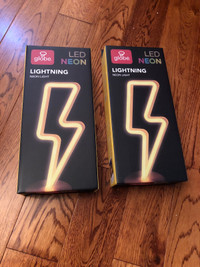 2 Lightning bolt LED lights 