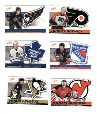 Atomic hockey cards with 22 Team Logos cut-outs (32 cards)