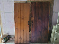 Antique doors from a log cabin build in 1940's