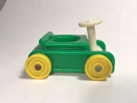 Fisher Price  Green Wagon Car Little Riders / People 