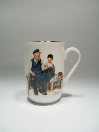 1982 The Lighthouse Keeper's Daughter Norman Rockwell Coffee Tea, View more