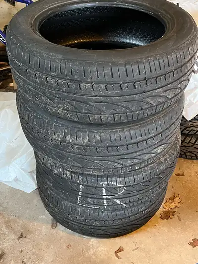 Set of Radar all-season tires. Size 225/55/R18. Only driven on for one season. Plenty of tread left....