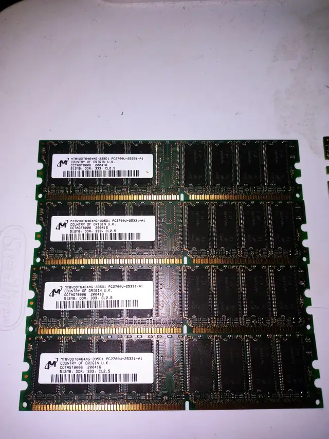 Old RAM (DRAM) – SDRAM, DDR, DDR2 from $5.00 in System Components in Mississauga / Peel Region - Image 7