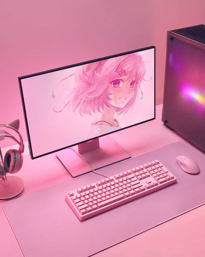 AUKEY Mechanical Gaming Keyboard - PinkRGB Backlight, View more