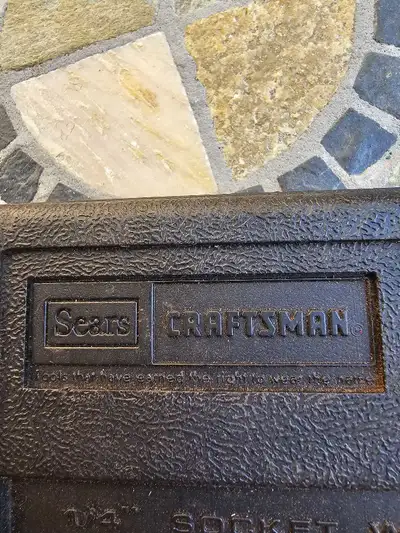 Sears Craftsman 1/4" Socket Set. 3/16" to 1/2". Good Condition